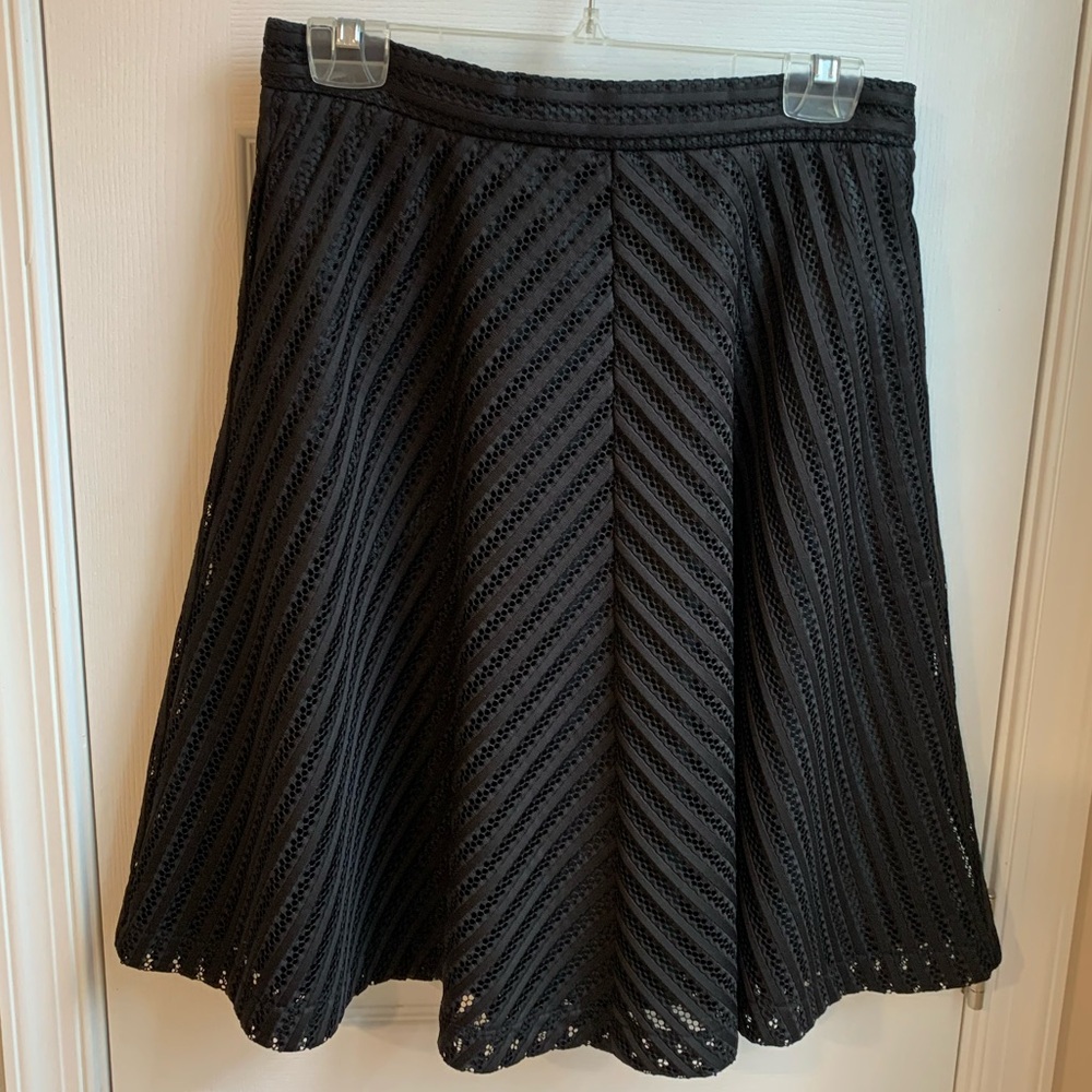 Elegant Black A-Line Skirt